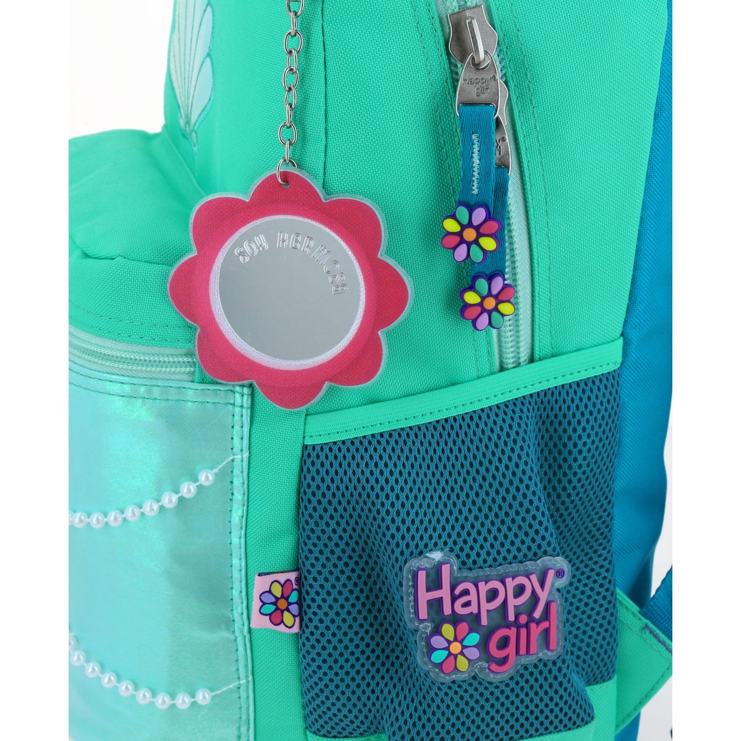 Mochila Chenson Happy Girl modelo SHELLISH color verdeazul