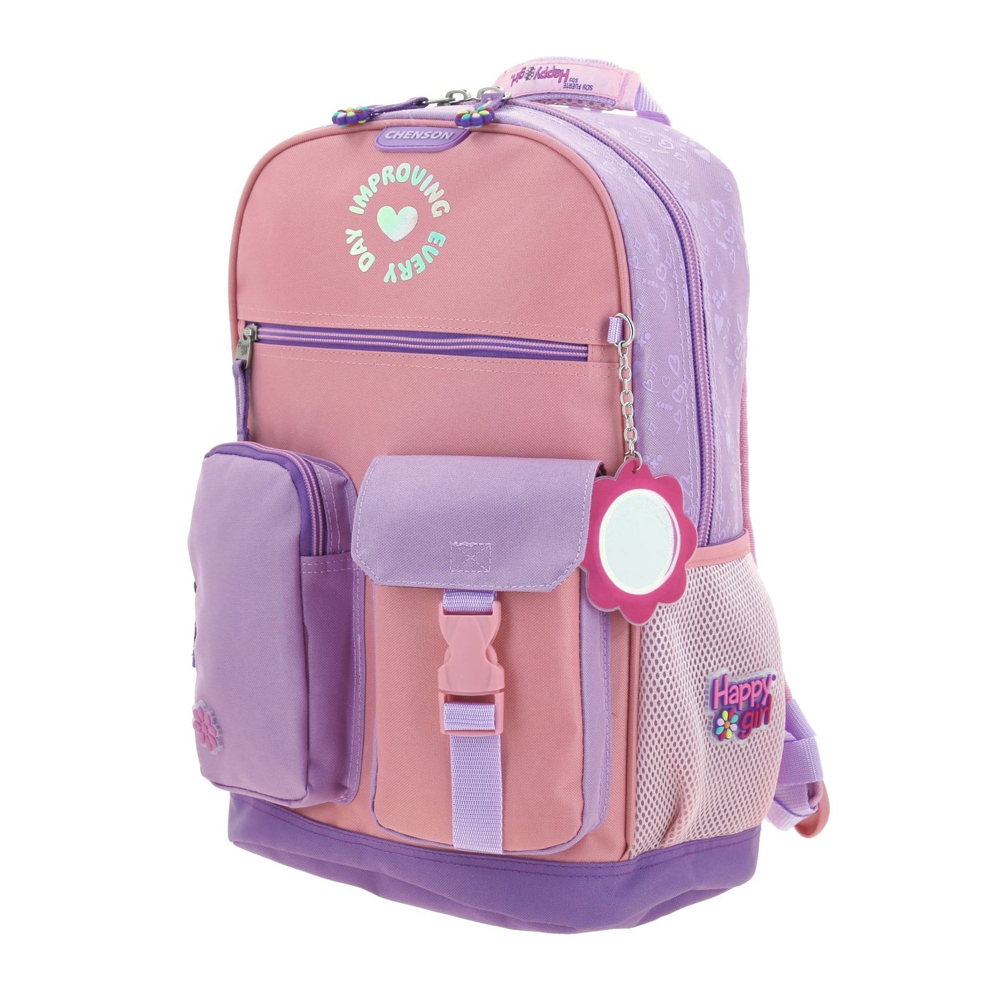 Mochila Chenson Happy Girl modelo GRADIENT color rosa con lila