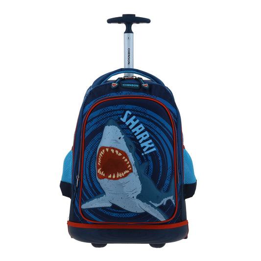 Mochila Chenson Original modelo SHARKY con RUEDAS color azul