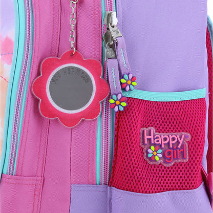 Mochila Chenson Happy Girl modelo LILI color rosa con RUEDAS