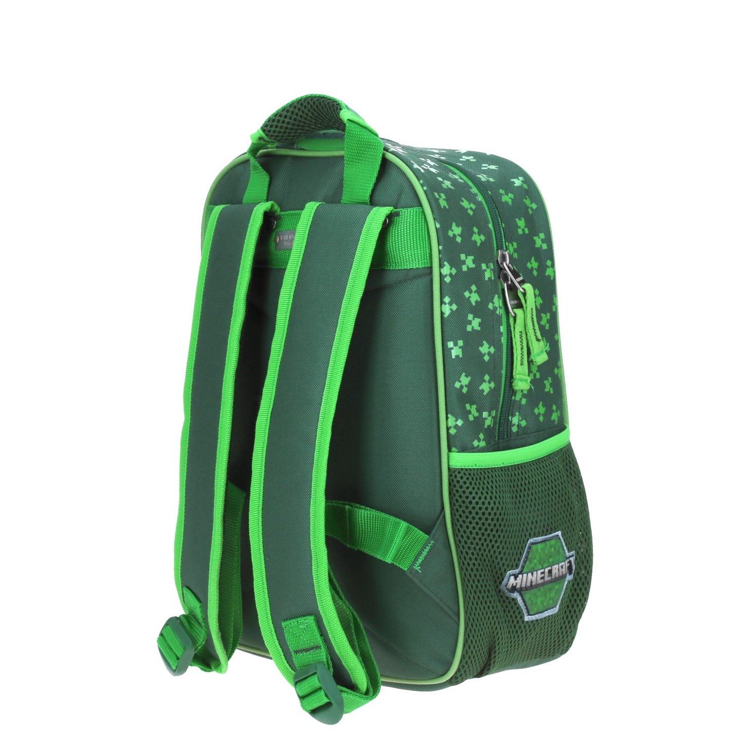 Mochila Chenson Minecraft modelo BROCK color verde tamaño KINDER