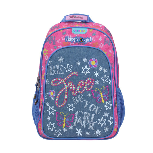 Mochila Chenson Happy Girl modelo ATORY color azul con rosa