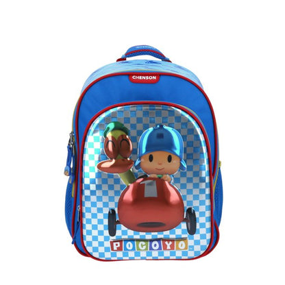 Mochila Chenson Pocoyo modelo POCOPE color azul tamaño KINDER