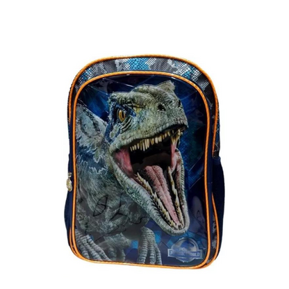 Mochila Ruz Jurassic World Velociraptor color azul