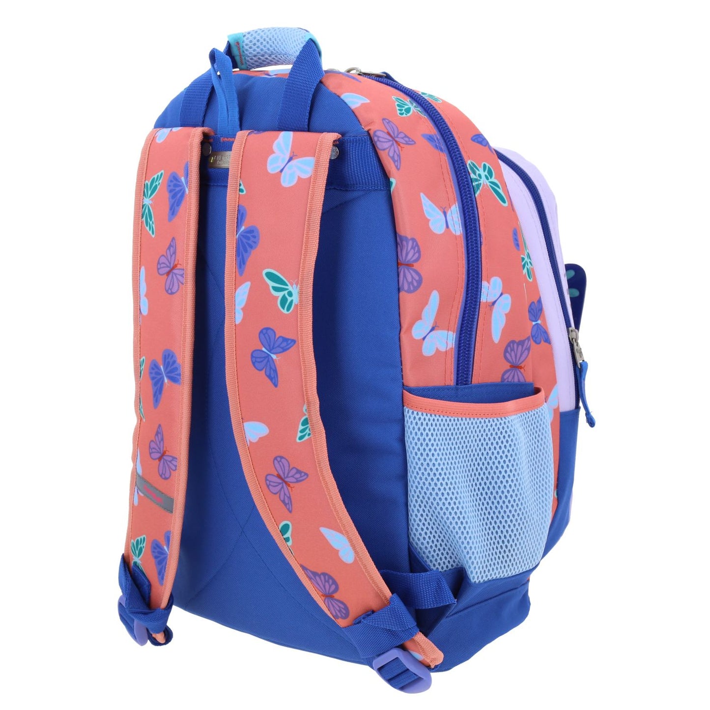 Mochila Chenson Happy Girl modelo BUTER color lila con azul y rosa