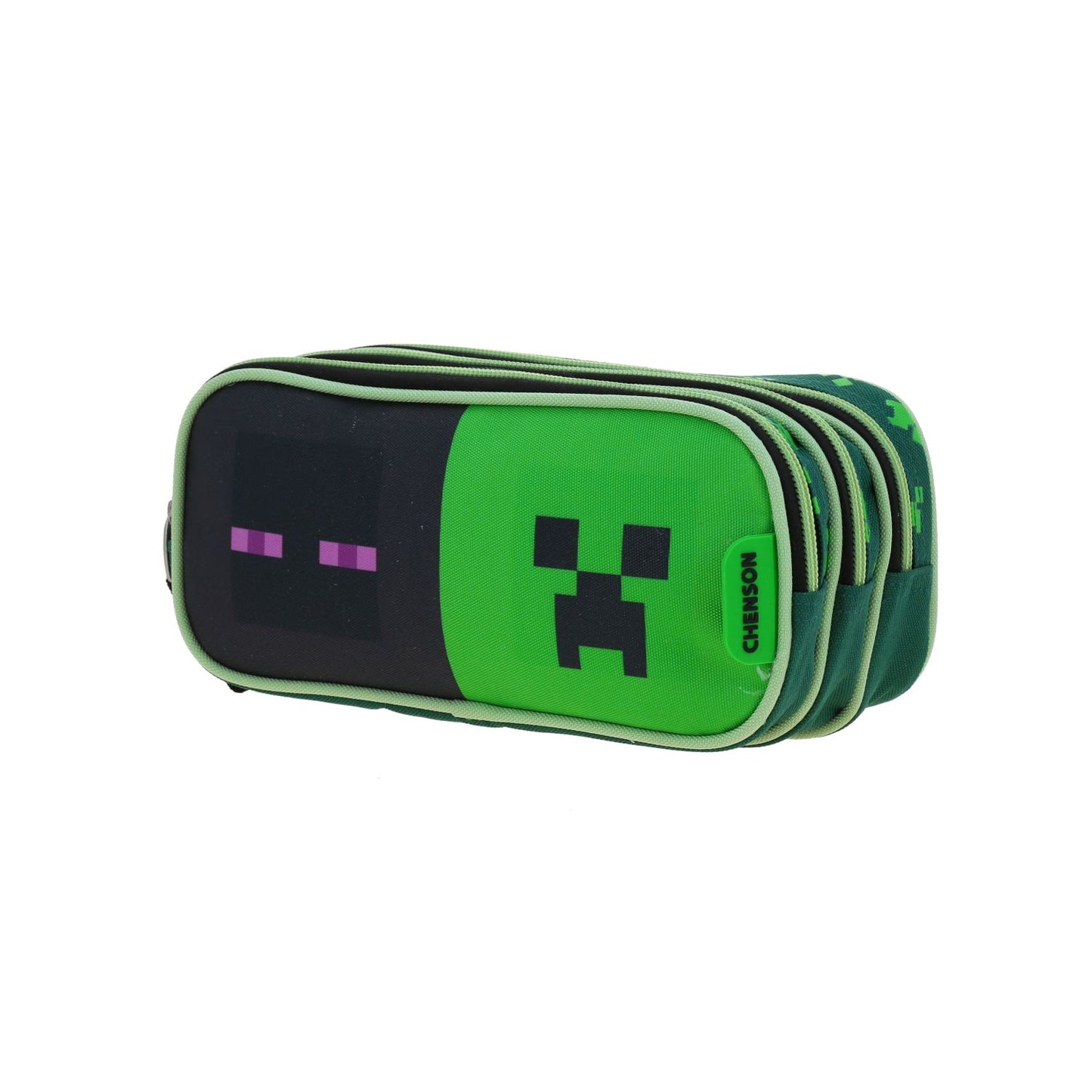 Lapicera Chenson Minecraft modelo CONST color verde con negro