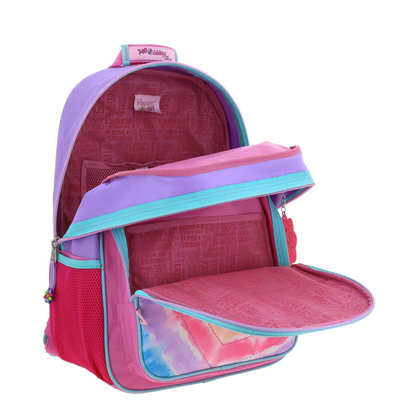 Mochila Chenson Happy Girl modelo LILI color rosa con morado