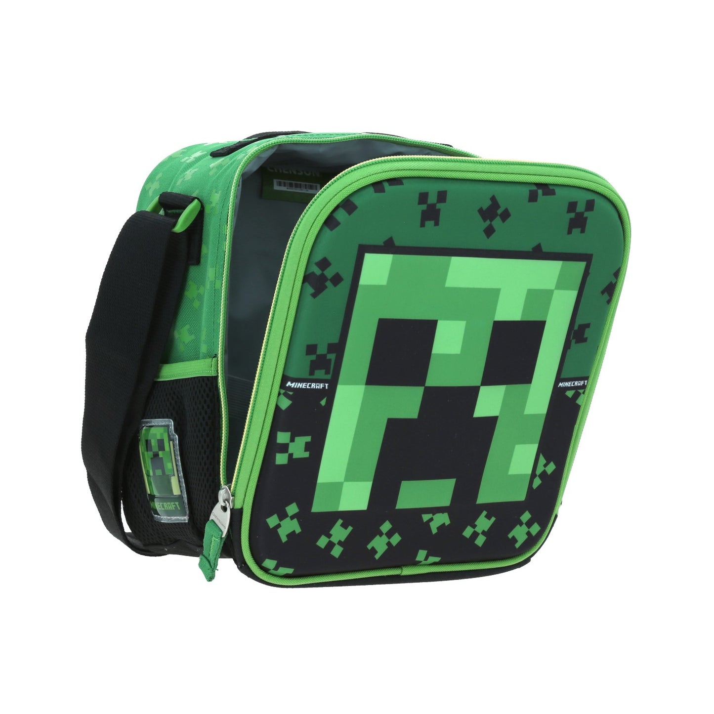 Lonchera Chenson Minecraft modelo DUPPER color verde con negro