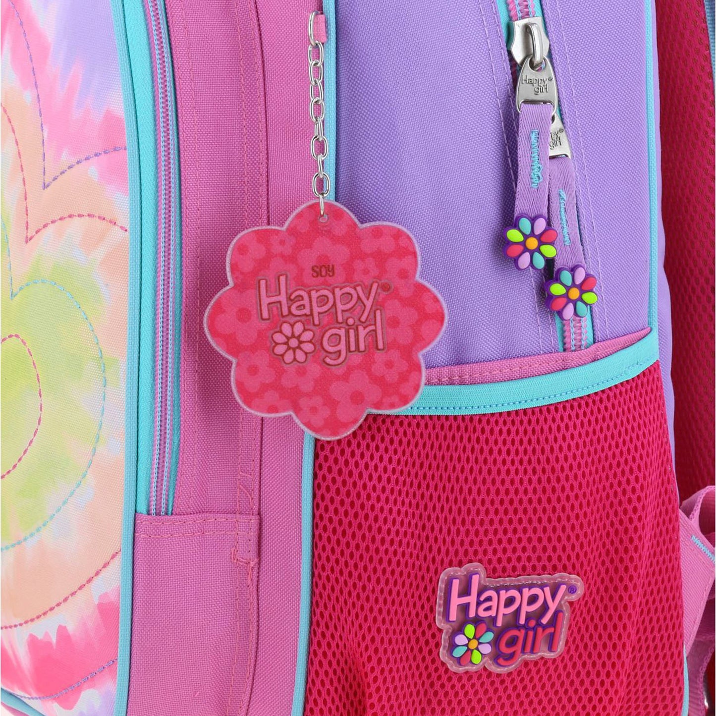 Mochila Chenson Happy Girl modelo LILI color rosa con morado