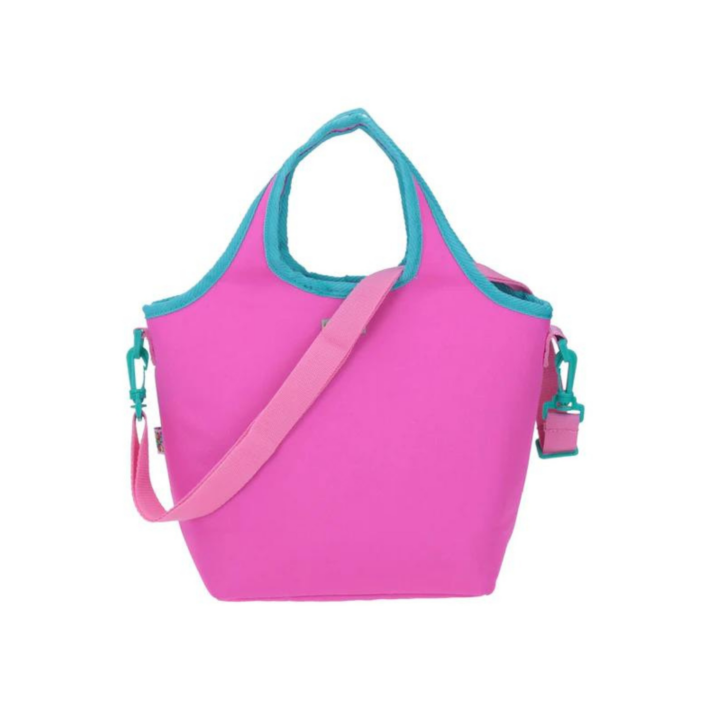 Lonchera Chenson Happy Girl modelo IRIDIA color rosa con plateado