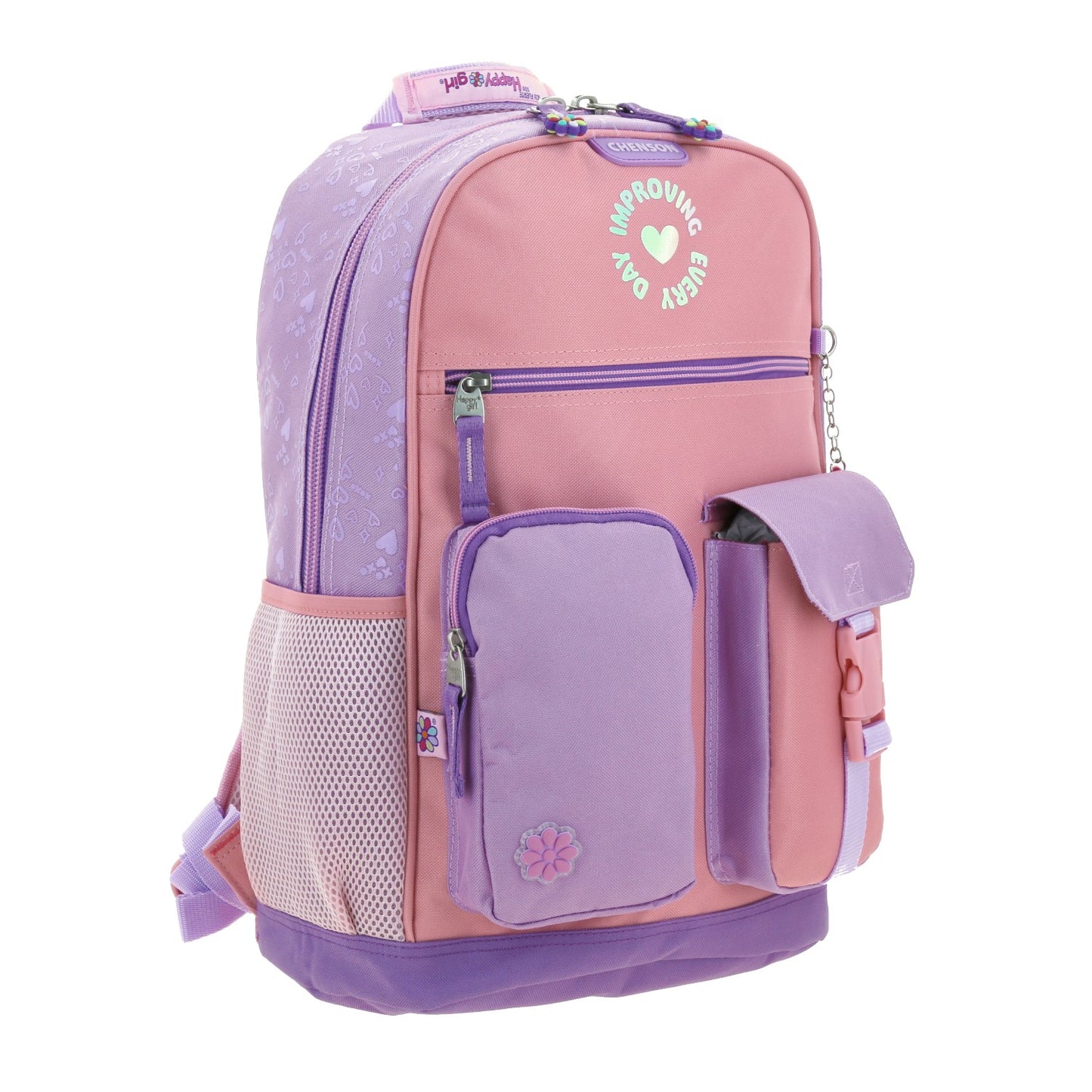 Mochila Chenson Happy Girl modelo GRADIENT color rosa con lila