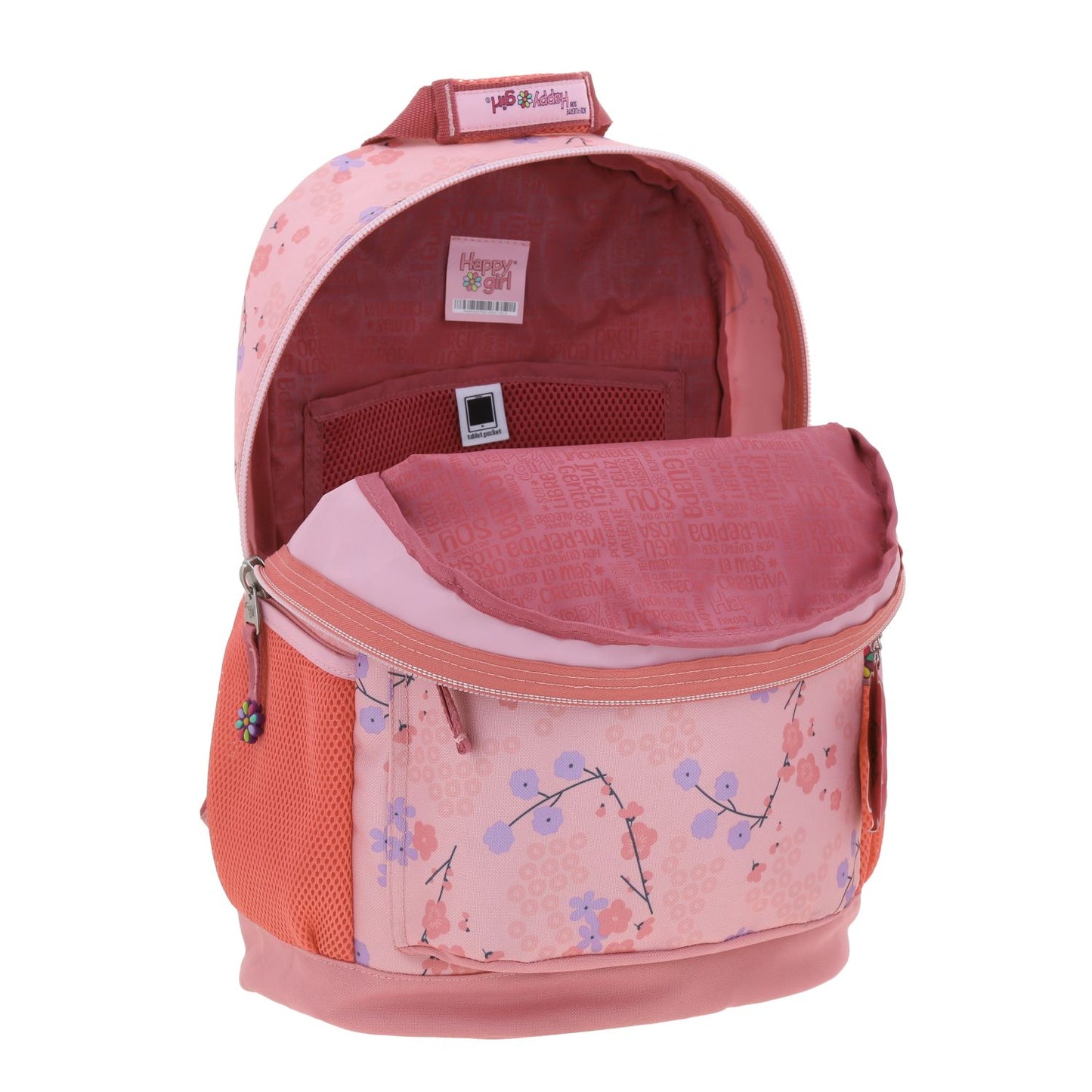 Mochila Chenson Happy Girl modelo SAKU color rosa