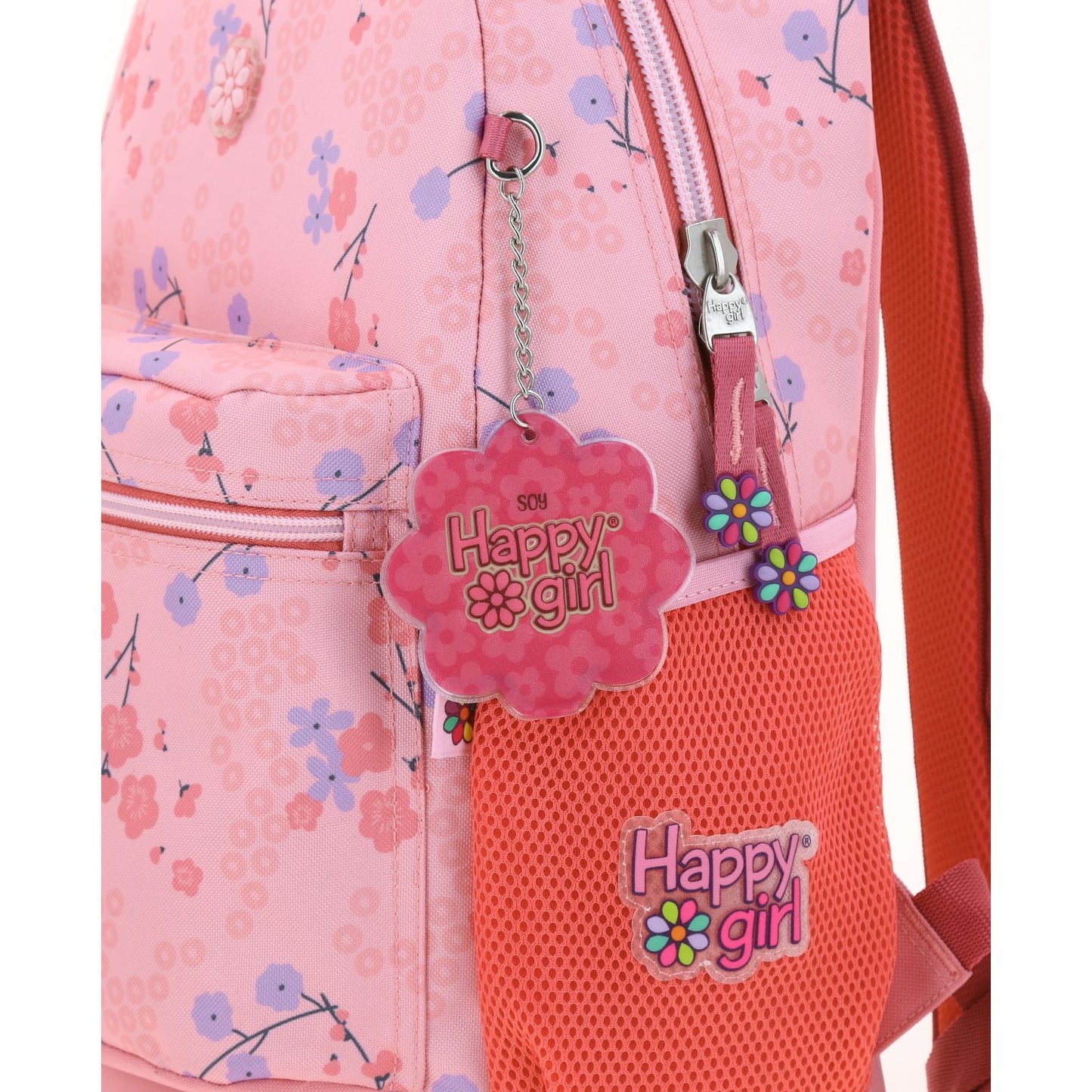 Mochila Chenson Happy Girl modelo SAKU color rosa