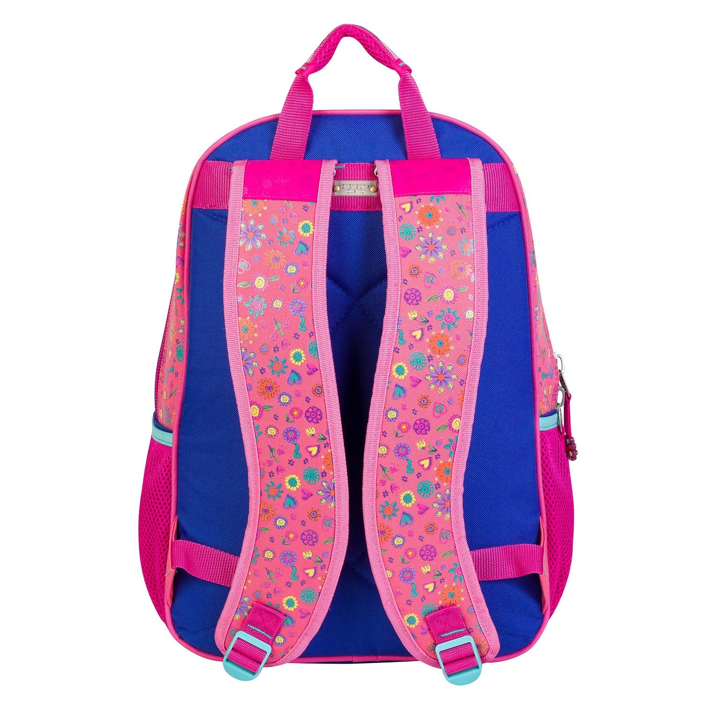 Mochila Chenson Happy Girl modelo POXI color rosa con naranja y azul