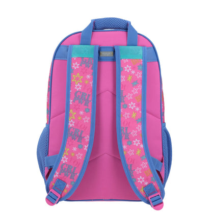 Mochila Chenson Happy Girl modelo ATORY color azul con rosa