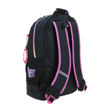 Mochila Chenson Happy Girl modelo ALELY color negro con rosa