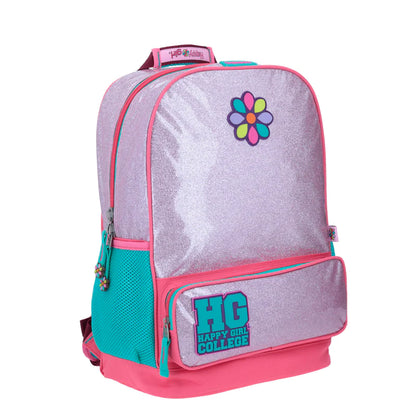 Mochila Chenson Happy Girl Glitter rosa porta tablet HG64561-P