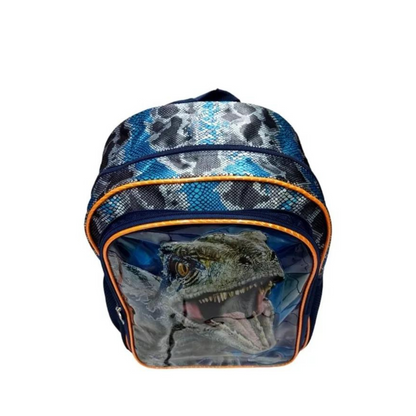 Mochila Ruz Jurassic World Velociraptor color azul