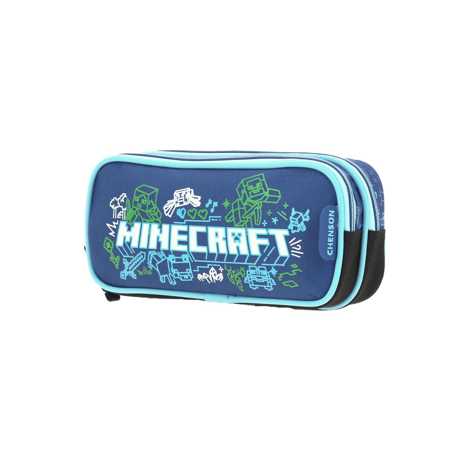 Lapicera Chenson Minecraft modelo WUNDER color azul con negro