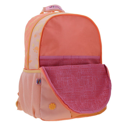 Mochila Chenson Happy Girl modelo KIPAW color naranja rosado