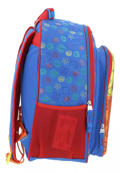 Mochila Chenson Super Mario Bros modelo PLAYBA color azul