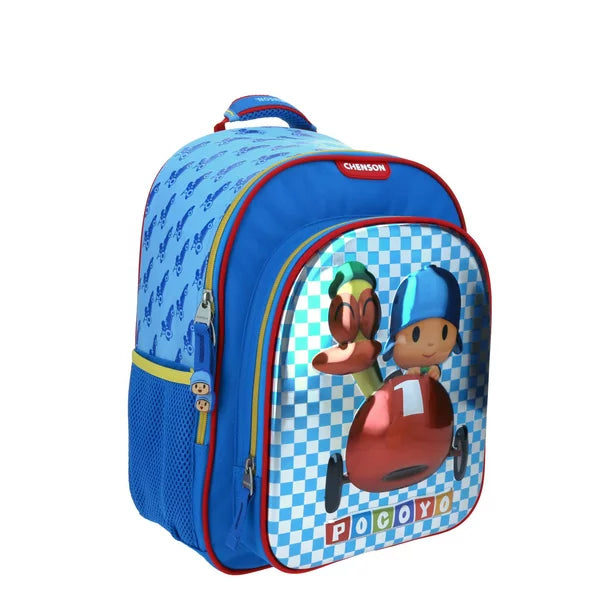 Mochila Chenson Pocoyo modelo POCOPE color azul tamaño KINDER