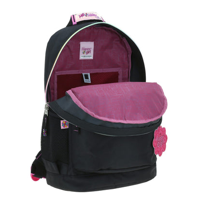 Mochila Chenson Happy Girl modelo ALELY color negro con rosa