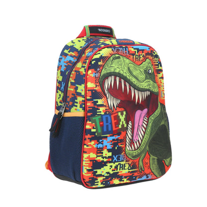 Mochila Chenson modelo T-Rex NORCA multicolor tamaño KINDER