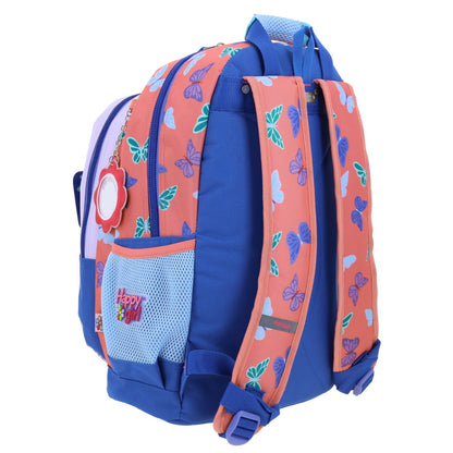 Mochila Chenson Happy Girl modelo BUTER color lila con azul y rosa