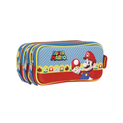 Lapicera Chenson Super Mario Bros modelo MUSH color rojo con azul y amarillo