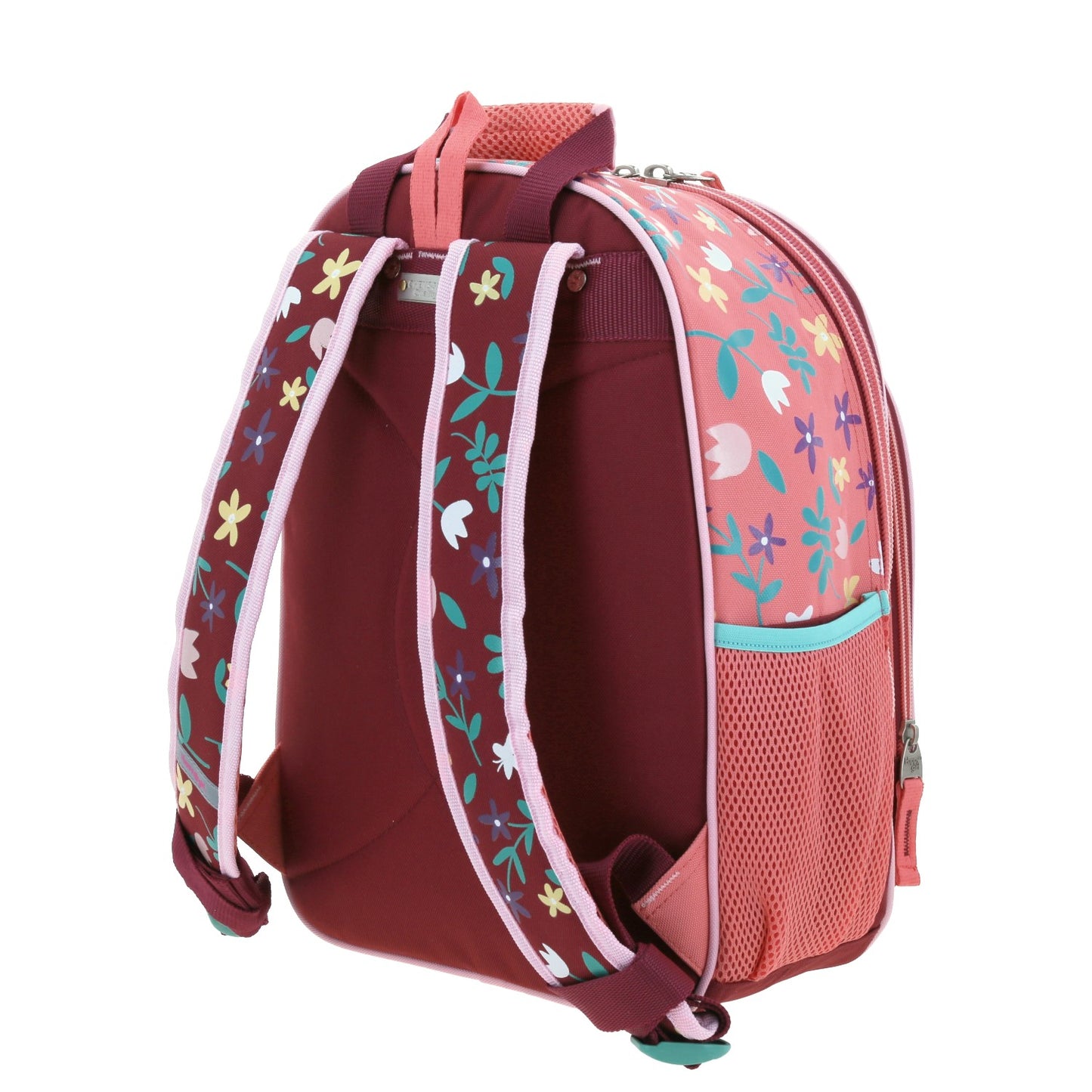 Mochila Chenson Happy Girl modelo MANICO color rosa con verde