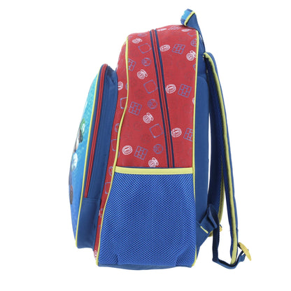 Mochila Chenson Super Mario Bros modelo JUMPER color azul con rojo