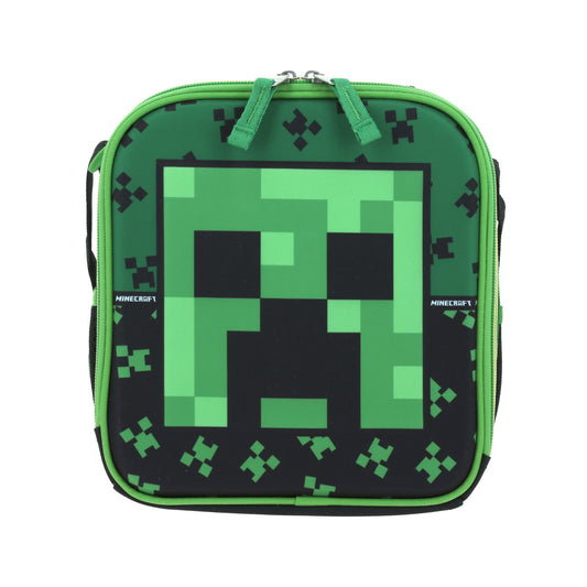 Lonchera Chenson Minecraft modelo DUPPER color verde con negro