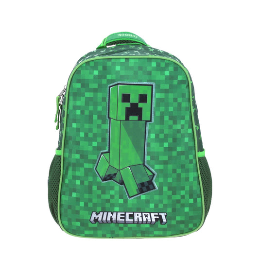 Mochila Chenson Minecraft modelo BROCK color verde tamaño KINDER