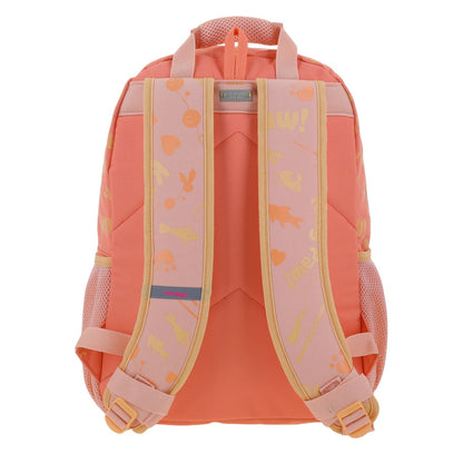 Mochila Chenson Happy Girl modelo KIPAW color naranja rosado