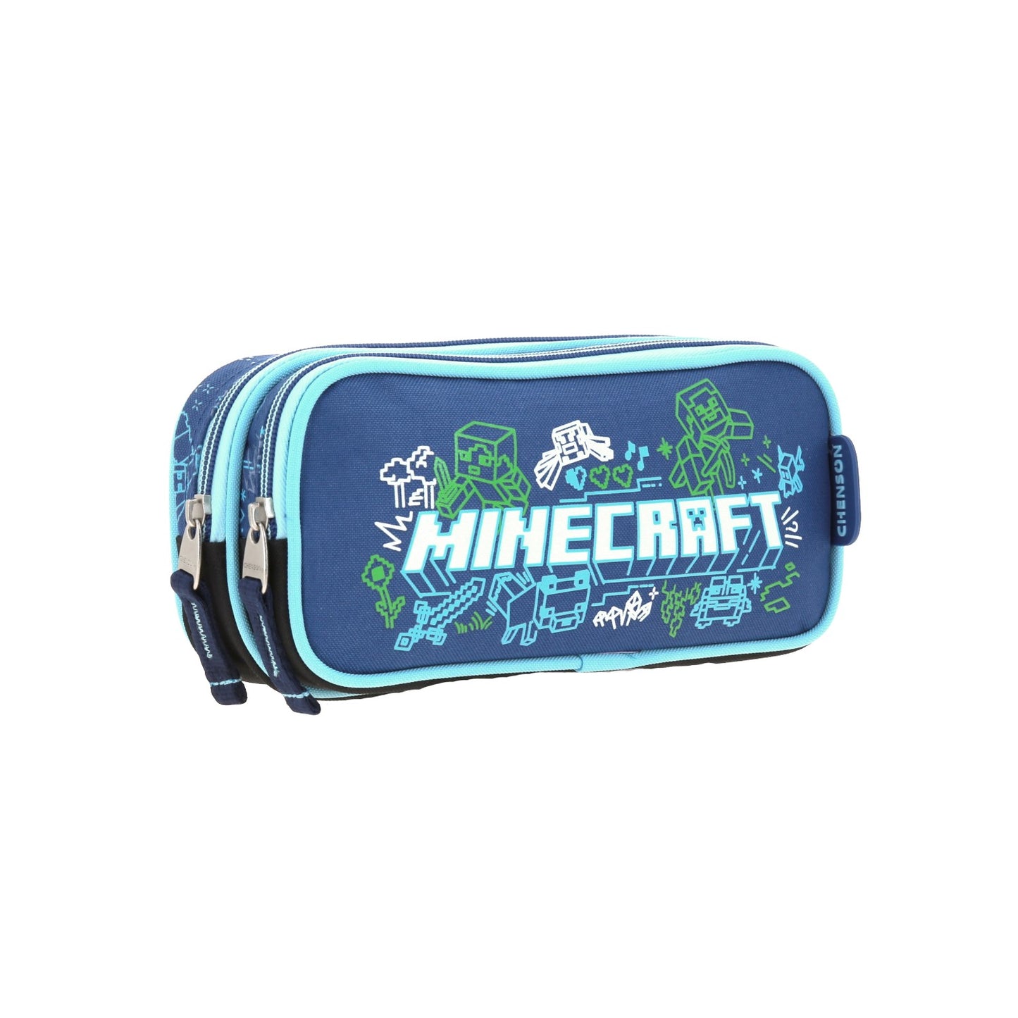 Lapicera Chenson Minecraft modelo WUNDER color azul con negro