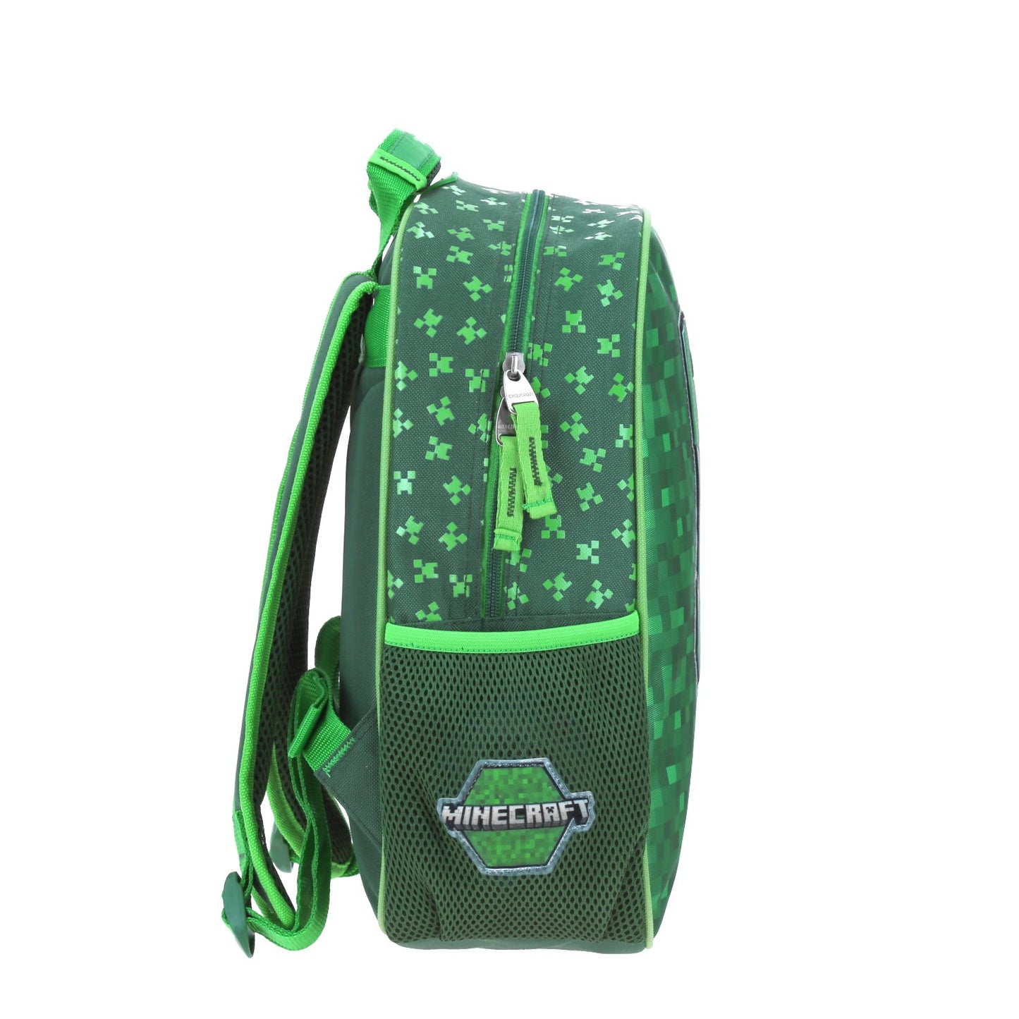 Mochila Chenson Minecraft modelo BROCK color verde tamaño KINDER