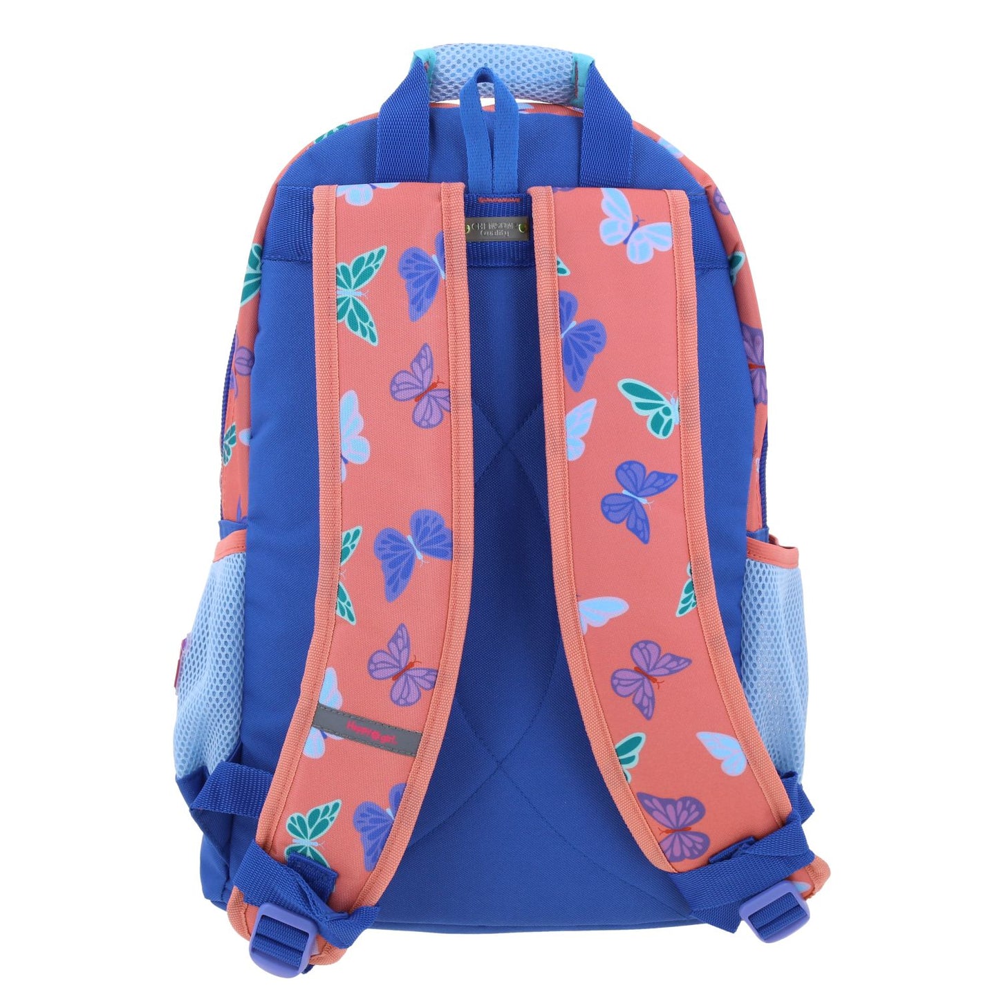 Mochila Chenson Happy Girl modelo BUTER color lila con azul y rosa