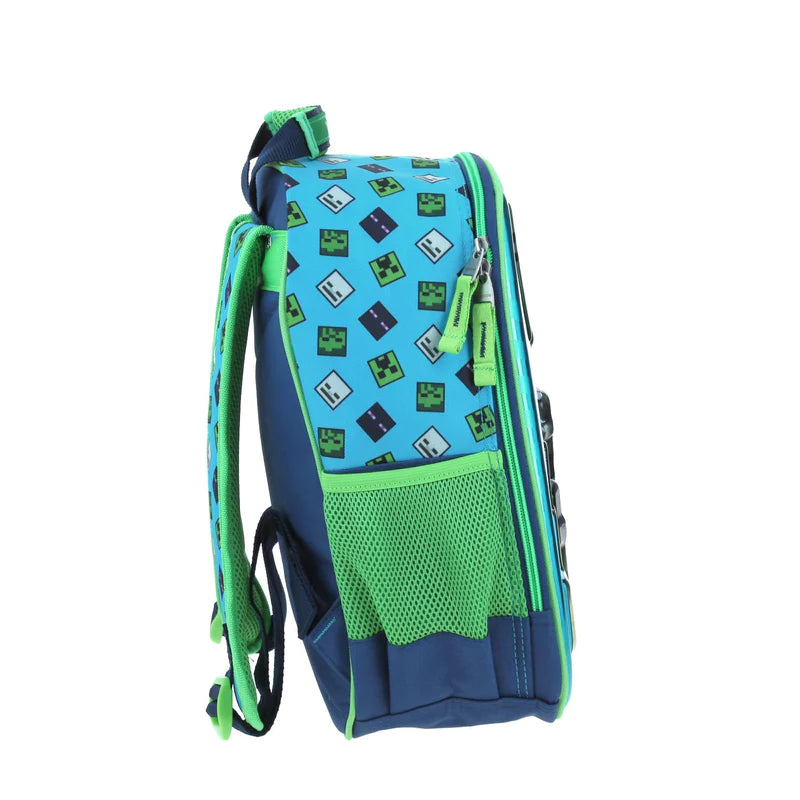 Mochila Unisex Azul Minecraft Kinder