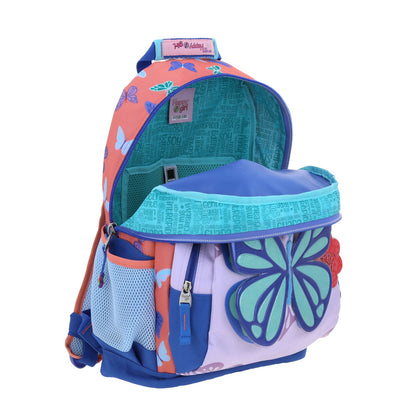 Mochila Chenson Happy Girl modelo BUTER color lila con azul y rosa