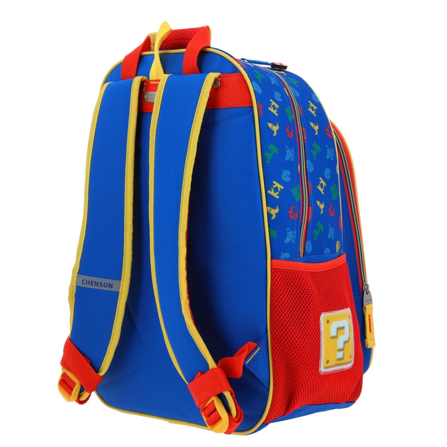 Mochila Chenson Super Mario Bros modelo AURY color azul con rojo