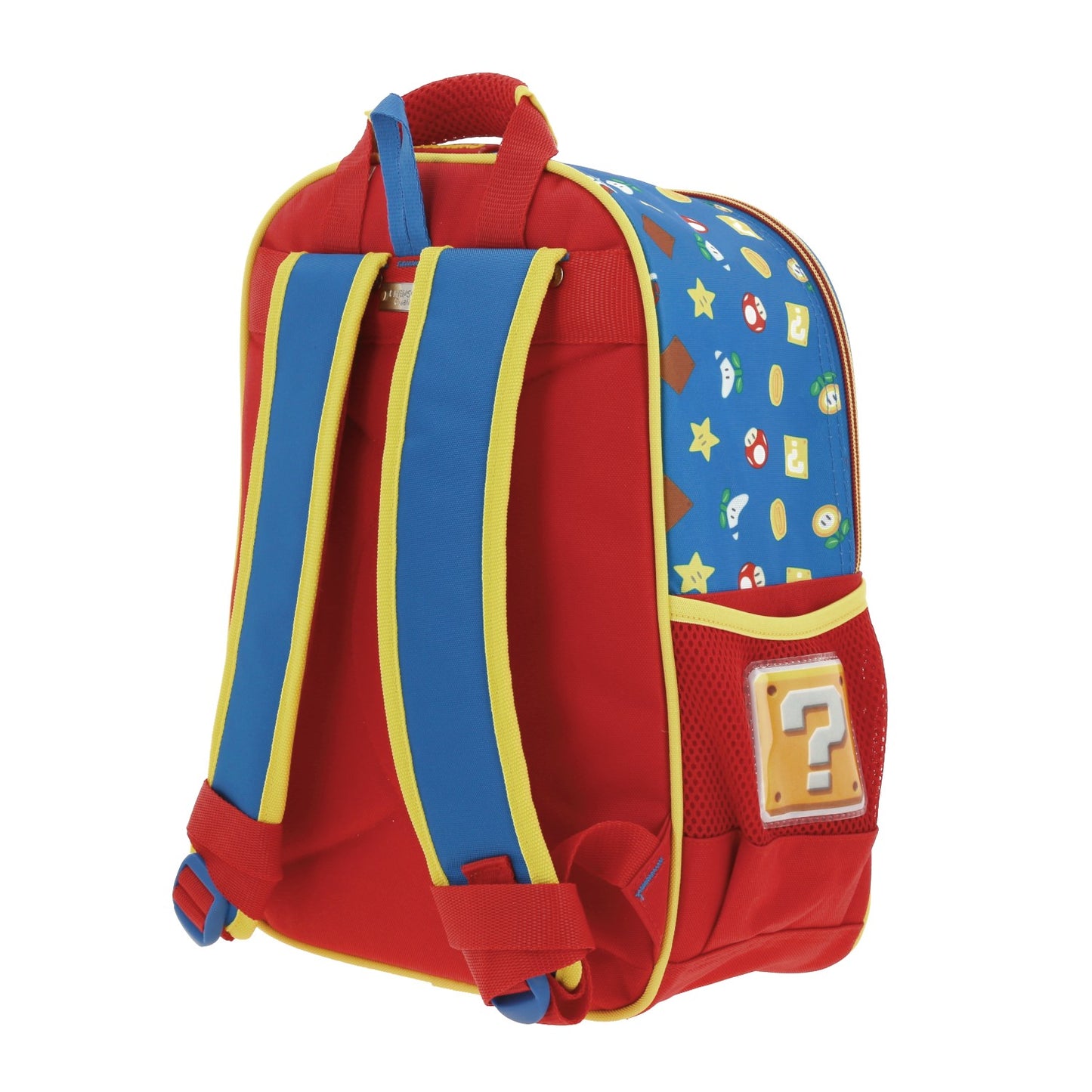 Mochila Chenson Super Mario Bros modelo MUSH color azul con rojo tamaño KINDER