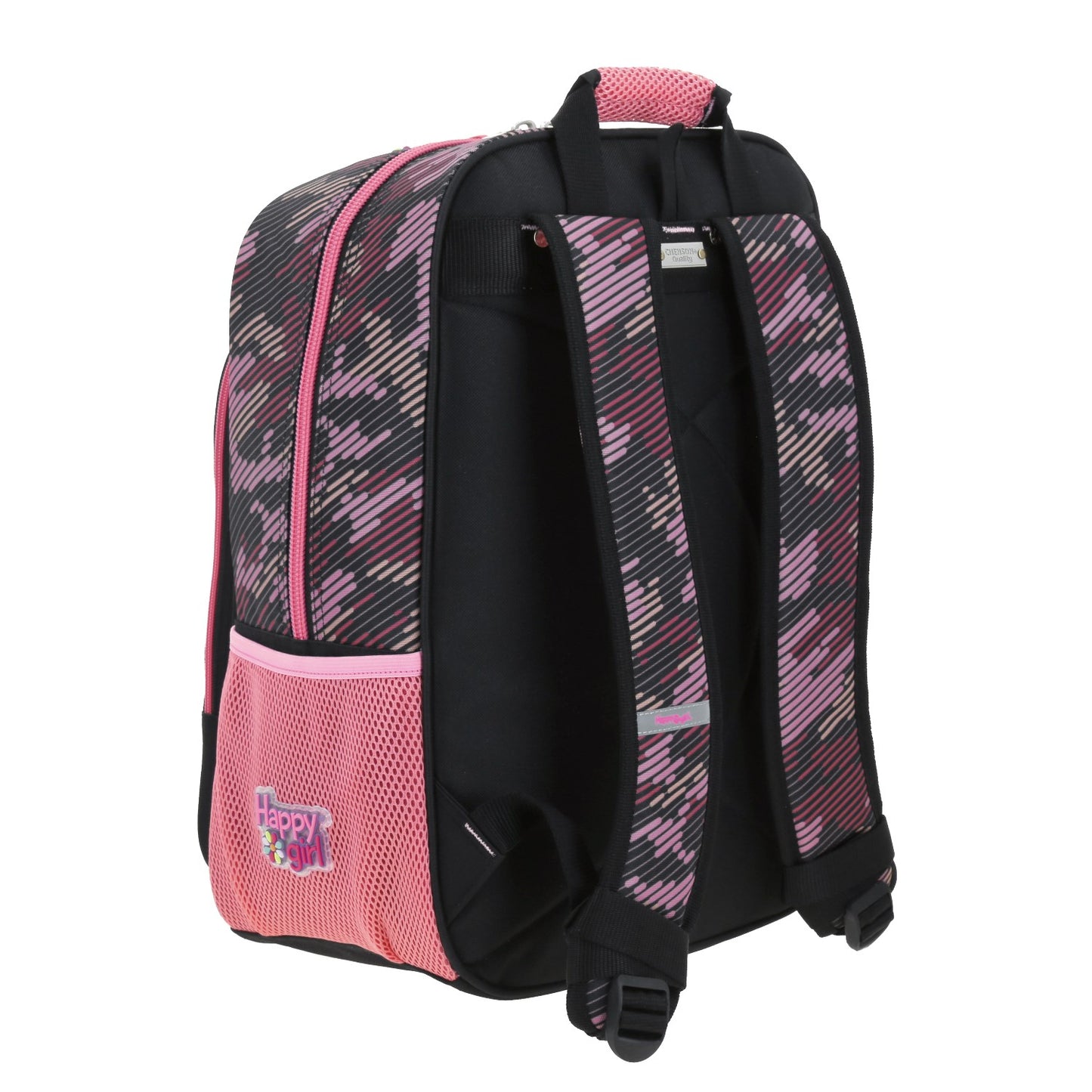 Mochila Chenson Happy Girl modelo BESY color rosa con negro