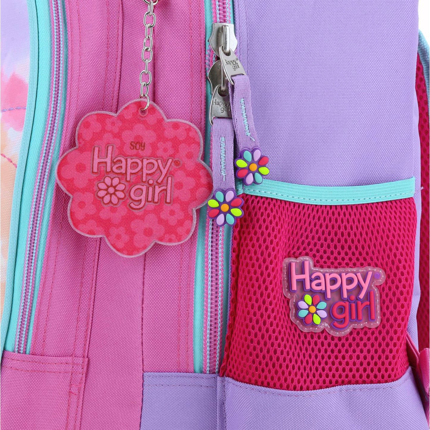 Mochila Chenson Happy Girl modelo LILI color rosa con RUEDAS