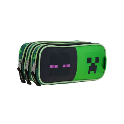 Lapicera Chenson Minecraft modelo CONST color verde con negro