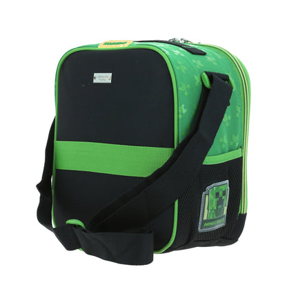 Lonchera Chenson Minecraft modelo DUPPER color verde con negro