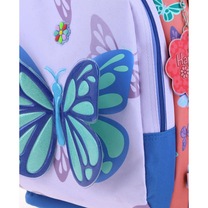 Mochila Chenson Happy Girl modelo BUTER color lila con azul y rosa