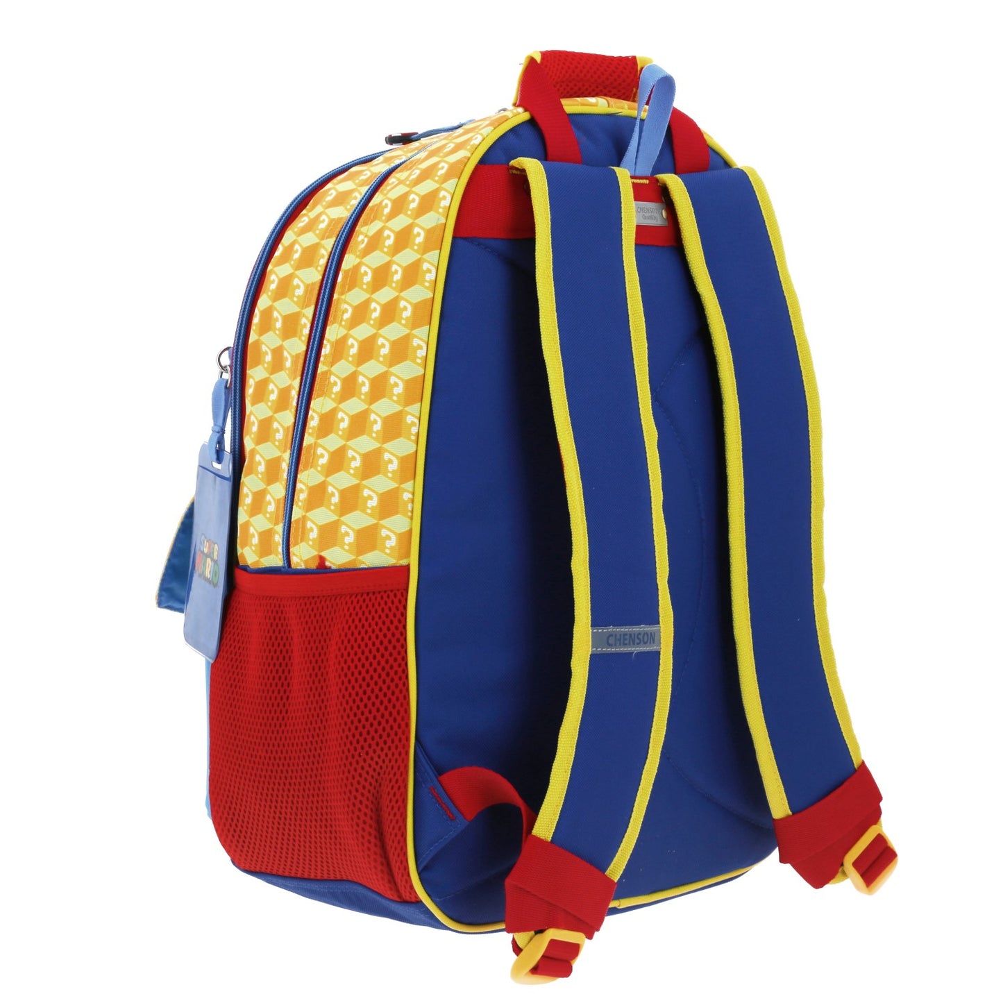 Mochila Chenson Super Mario Bros modelo ETHIAN color azul con rojo y amarillo