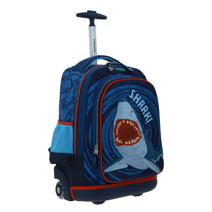 Mochila Chenson Original modelo SHARKY con RUEDAS color azul