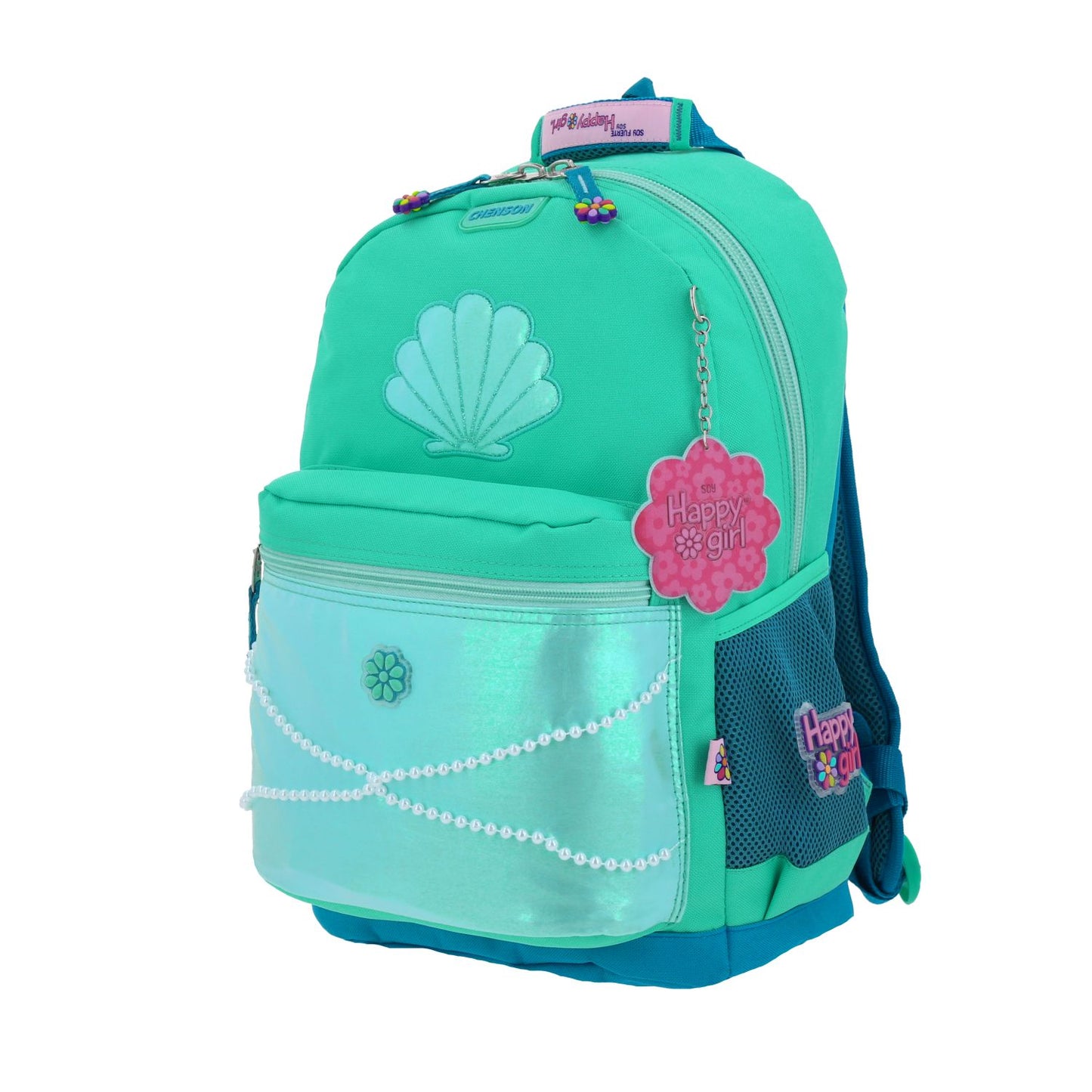 Mochila Chenson Happy Girl modelo SHELLISH color verdeazul